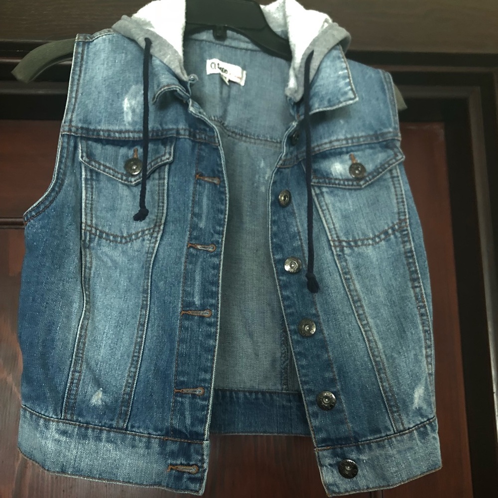 Jean Vest Hoodie